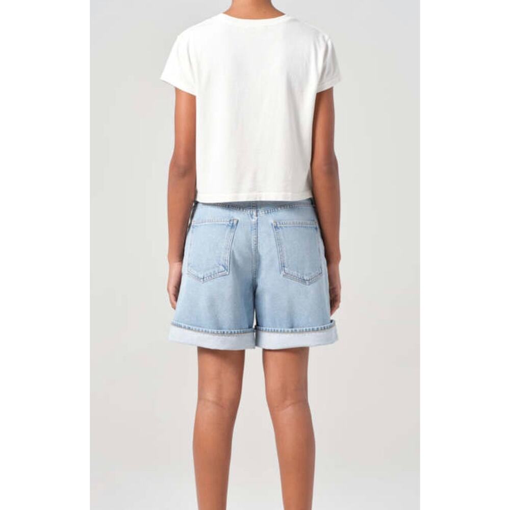 Agolde Cuffed Denim Shorts in Tension Organic Cotton Size 31 - Picture 4 of 9